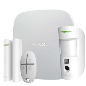 Resim AJAX Starter Hub Kit Plus Kablosuz Alarm Set Keypad Yok Beyaz 