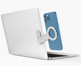 Resim E2m Std-15 Laptop için Metal Telefon Tutucu Gümüş 