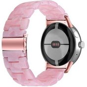 Resim Qyouth Yedek Saat Pembe Kayışı İçin Google Parlak Band 41mm/20mm - Au 