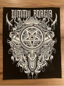 Resim StüdyoÜmitTişört Dimmu Borgir Eonian Back Patch Sırt Patch Peç Arma Ve Kot Yamaları 