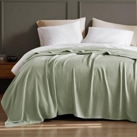 Resim ICON SILK%100 Saf İpek Battaniye (150 cm * 210 cm) 1 Adet (Açık Yeşil) 