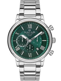 Resim Nacar SPOR GÜMÜŞ ERKEK KOL SAATİ NC34-290312-ANM 