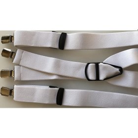 Resim Beyaz Pantolon Askısı 4 Klipsli Beyaz (553343387) 