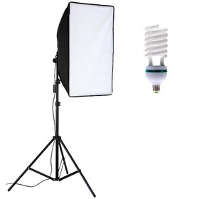 Resim Softbox 50 x 70 CM Lambalı Sürekli Işık + 200 CM Ayak 