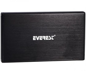 Resim Everest HDC-127 Usb 2.0 Sata 2.5" Siyah Harddsik Hdd Kutusu 