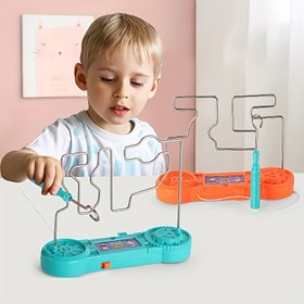 Resim 3+ Yaş için Elektrik Şoku Labirent Oyunu | Ergenlik için Yaratıcı Bulmaca | Eğitici İletken Labirent ile Çift Zorluk Seviyesi | Aile Etkileşimli Oyun | Konsantrasyonu ve Dengeyi Artırır | Karma Renkli Plastik Malzeme | Parti Eğlence Oyunu 