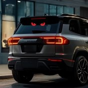 Resim Trendooze Turcoshop11 Usb Led Şeytan Gözü Işıkları, Kırmızı Triangle Araç Dekoru 