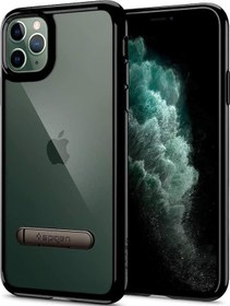 Resim Spigen iPhone 11 Pro İle Uyumlu Kılıf Ultra Hybrid S Jet Black 