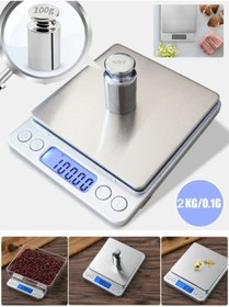Resim BİTERSE Profesyonel Lüks Çelik Dijital Göstergeli Hassas Tartı Mutfak Ve Kuyumcu Terazisi 2 Kg X 0.1 Gr 