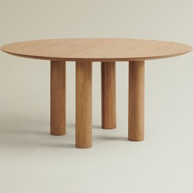 Resim Torre Round L Dining Table Natural Oak 