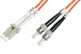 Resim BC-FO-6LCST-05 Beek LC-ST Fiber Optik Patch Kablo, 5 metre, Multimode, 3.0mm Duplex, 62.5/125, OM 1, LSZH 