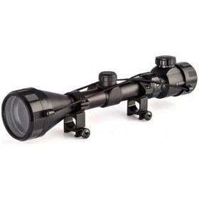 Resim 3-9x50 Zoomlu Keskin Nişancı Dürbünü Kırmızı,yeşil I Şik Çelik Gövde Açık Sarı 