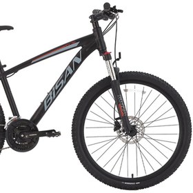 Resim Bisan MTX 7300 ERKEK DAĞ BİSİKLETİ 39.5 CM HD 26 JANT 24 VİTES MAT SİYAH GRİ 