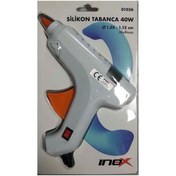 Resim inox Silikon Tabanca 40w Büyük (01036) (3 ADET SLİKON HEDİYELİ) 