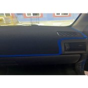 Resim Opel Astra G Modellerine Uygun Torpido Koruma Halısı Siyah Kenar Renk Mavi 