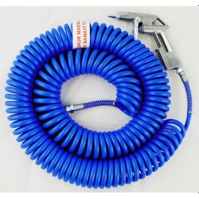 Resim Spirale Kompresör Spiral 15 Metre Hava Hortumu Ve Tabancası ERS93 