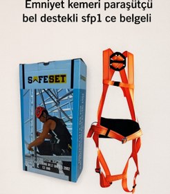 Resim Muhtelif Safeset sfp1 ce bel bel destekli paraşütçü kemeri 