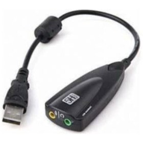 Resim NARİTA Harici Usb Ses Kartı Kablolu Mikrofon- Kulaklık Girişli Usb 7.1 5hv2 Kablolu Sound Steel Sound 