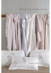 Resim Elart Sunrise Battaniye Seti Tek Kişilik 4 Parça Gri Gri 