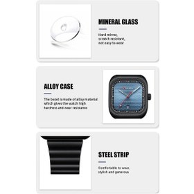 Resim Sones Skmeı 1790 Üçlü Yuvarlak Led Çift Zaman Dijital Ekranlı Aydınlatmalı Elektronik Erkek Saati Gümüş Beyaz 