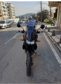 Resim Motocam Kawasaki Kle 500 Siperlik Ön Cam 2005-2008 Model 58cm Füme Renkli 4mm Uzun Cam 
