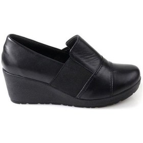 Resim Papuçcity Ahd 5035 Hakiki Deri Dolgu Topuk Kadın Günlük Ayakkabı 001 