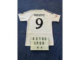 Resim Kylian Mbappe Beyaz Renk Real Madrid Kısa Kol Iç Saha 9 Numara Forma 