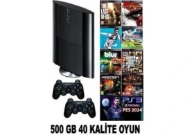Resim Sony Ps3 500 GB Süper Slin 40 Adet Dijital Oyun (Yenilenmiş Ps3) 