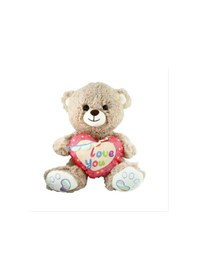 Resim Pjh2324 Peluş 30cm Love You Kalpli Ayı -vrd Kahverengi 