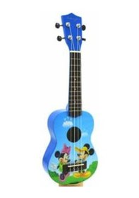 Resim Soprano Boy Micky Li Ukulele-Gül Aksamlı-Üst Model 