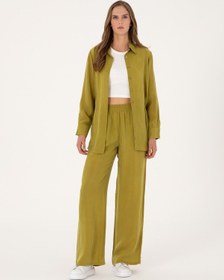 Resim Pierre Cardin Kadın Yeşil Pantolon Kanvas-chino 50313692-vr257 Yeşil 