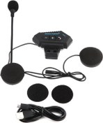 Resim Dekaim Motosiklet Bluetooth Kulaklık 1 Çift Motosiklet BT Kulaklık Hoparlör Eller Serbest Arama Desteği 