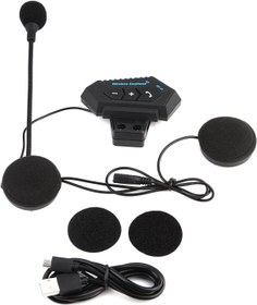 Resim Dekaim Motosiklet Bluetooth Kulaklık 1 Çift Motosiklet BT Kulaklık Hoparlör Eller Serbest Arama Desteği 