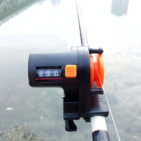 Resim Kolay Okunur Taşınabilir Balıkçılık Hattı Sayacı - 0-999m Derinlik Ölçer & Trolling ve Spooling için Makara, Dayanıklı PVC Yapı, Temel Takım 