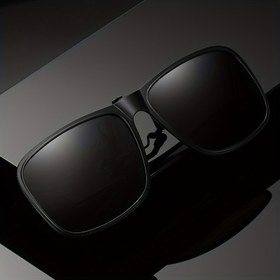 Resim TR Flip-Flap ve Anti-Glare Polarize Moda Gözlük - Şık Siyah Tam Çerçeve, Erkekler & Kadınlar için Dar Kesim (<131mm), Kılıf Dahil - Sürüş, Partiler ve Günlük Kullanım İçin İdeal, Yüksek Kaliteli Lensler, Stil Sahipleri 