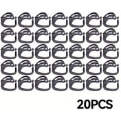 Resim Elmpaly Siyah 20 Adet Ağır Hizmet Tipi Bahçe Sera Örtü Filesi Rüzgar Bağlantı Klipsi 