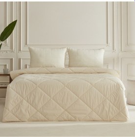 Resim Karaca Home Yün Çift Kişilik Yorgan Beyaz 