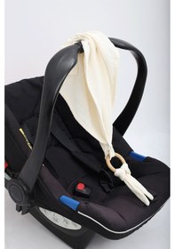 Resim Luckka Çok Amaçlı Müslin Oyuncak , Diş Kaşıyıcı , Puset Oyuncağı , Emzik Tutacağı , Fular - Ztcrınkletoy Krem 