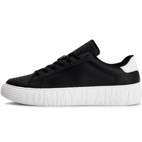 Resim TOMMY JEANS LEATHER OUTS Siyah Erkek Sneaker 