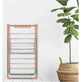 Resim Beyaz Çamaşır Kurutma Askısı, Dayanıklı ve Pratik Kullanım 