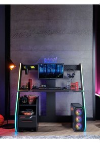 Resim Roox Oyuncu Masası Siyah 