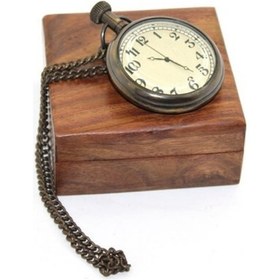 Resim 9084698698382drvs - Ahşap Kutulu Pirinç Köstekli Saat Model 1 