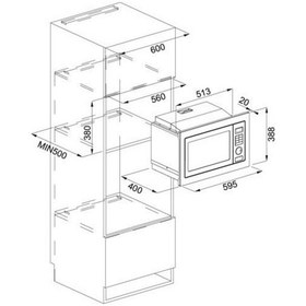 Resim Franke 131.0391.304- Fmw 250 Cr2 G Bk Siyah Mikrodalga 