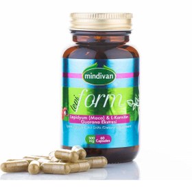 Resim Mindivan Lepi Form Lepidyum & L-Carnitine 500 Mg 60 Kapsül 