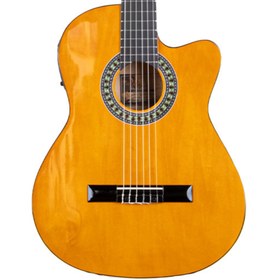 Resim Barcelona LC 3900 Cutaway Elektro Klasik Gitar - Turuncu 