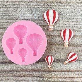 Resim 4 Sıcak Hava Balonu Silikon Kalıpları - Pasta Süsleme ve Pişirme için Mükemmel - 75G 