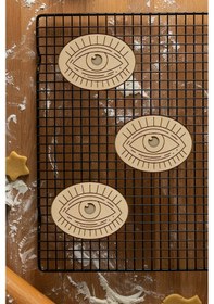 Resim Göz Kurabiye Kalıbı, Hamur Şekillendirici, Bisküvi Kalıbı, Kolay Kesim Ucu Beyaz 