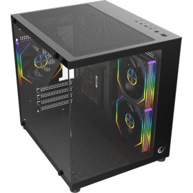 Resim Rampage Lumıd 750W 80 Plus Bronze M-Atx Temperli Camlı 3*12CM Argb Fan Siyah Oyuncu Kasası 