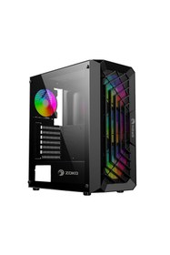 Resim Zoko Chiko 4x12 CM ARGB Fan Mesh Panel Temper Camlı Gaming Kasa 