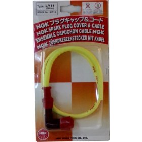 Resim NGK Universal BİNEK Buji Başı Kısa Buji Kablosu (Racing Cable) 50 cmm 